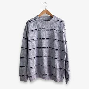 Men’s Crewneck Sweater Gray Large